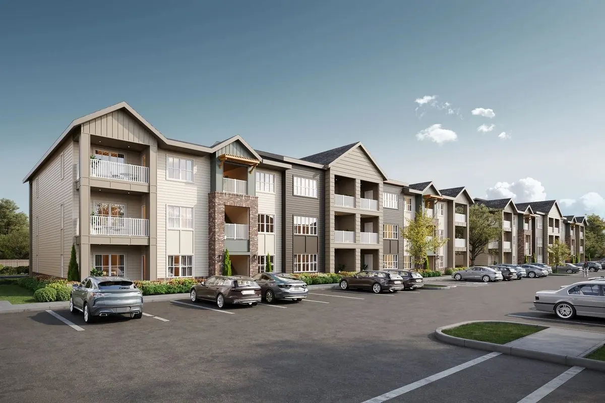 LIVA apartment buildings exterior rendering
